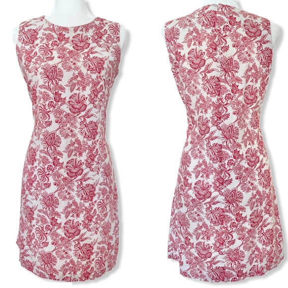 Talbots Dresses & Skirts - Talbots Vintage Floral Garden Toile Print Dress 4